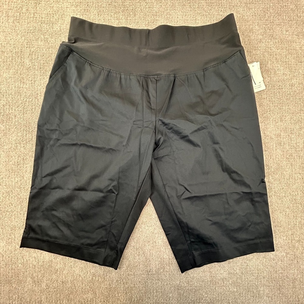 Duo Maternity By JC Penney Capri Pants Womens XL Black Cotton Mid Belly Coverage - Picture 2 of 16